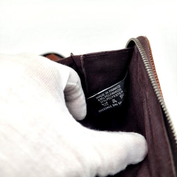 Hermes Round Zipper Long Wallet Yale Line Perth Gm Dark - Picture 6 of 16